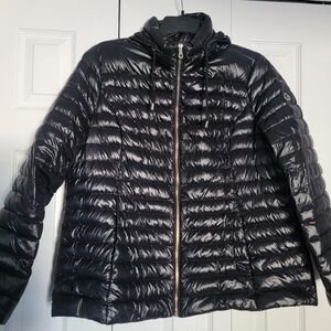 Kate Spade XL Black Packable Puffer Jacket